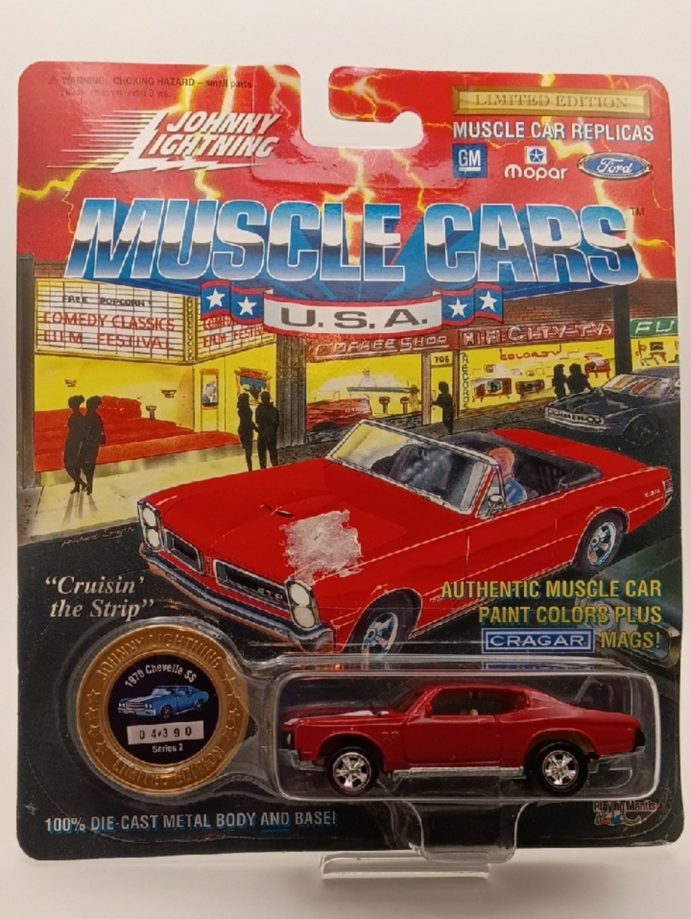1995 Johnny Lightning Muscle Cars USA Series 2 die-cast 1970 Chevelle SS Tor-red